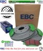 Przednie klocki GreenStuff + NACINANE tarcze hamulcowe 330mm EBC seria USR GMC Yukon 2009-2020